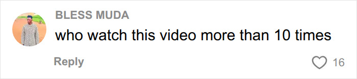 A social media comment by BLESS MUDA asking who watch this video more than 10 times, concerning a viral Netflix star at a World Cup match. A social media comment by BLESS MUDA asking who watch this video more than 10 times, concerning a viral Netflix star at a World Cup match.