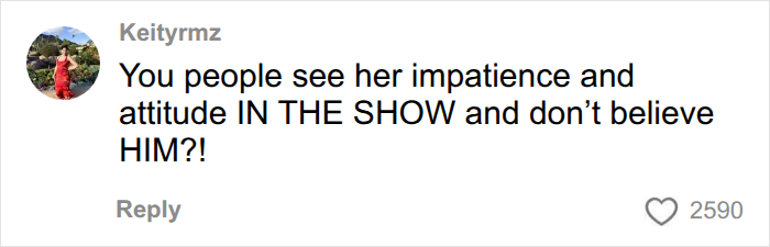A comment about Collin Gosselin's public battle: You people see her impatience and attitude IN THE SHOW and don't believe HIM?!