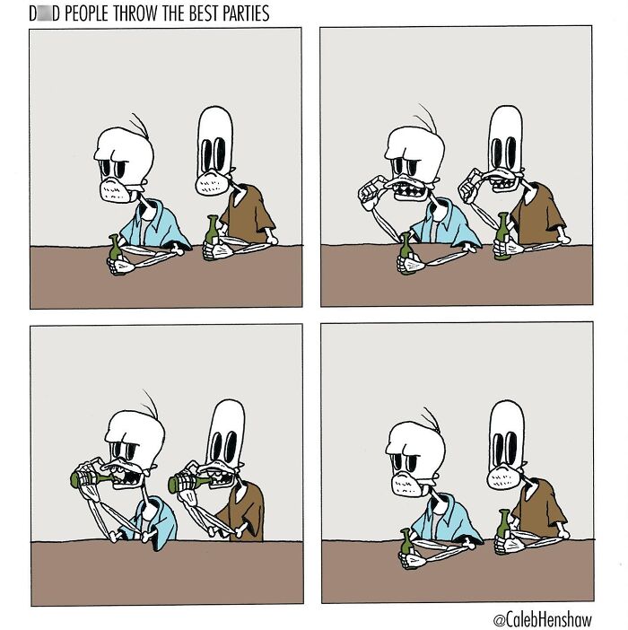 I Love Dark Humor, And These 24 Comics By Caleb Henshaw Caught Me Completely Off Guard