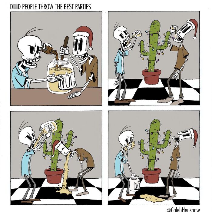 I Love Dark Humor, And These 24 Comics By Caleb Henshaw Caught Me Completely Off Guard