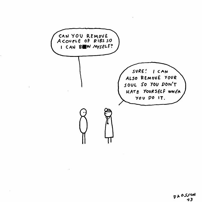 43 New Comics By Hugleikur Dagsson That Prove Dark Humor Can Be Surprisingly Clever