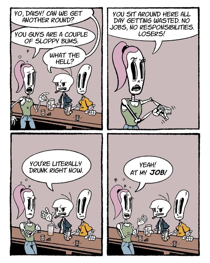 I Love Dark Humor, And These 24 Comics By Caleb Henshaw Caught Me Completely Off Guard