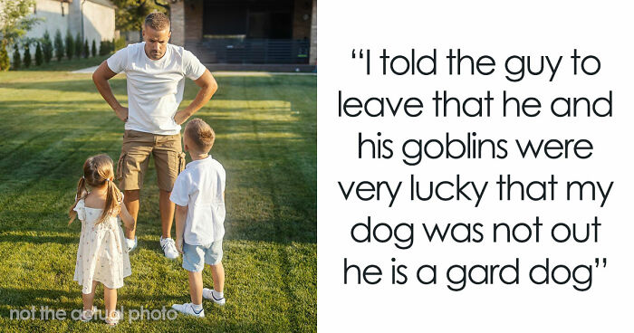 Rude Neighbor Says “If We Can Access It, We Can Use It,” Then Comes Face To Face With Guard Dog