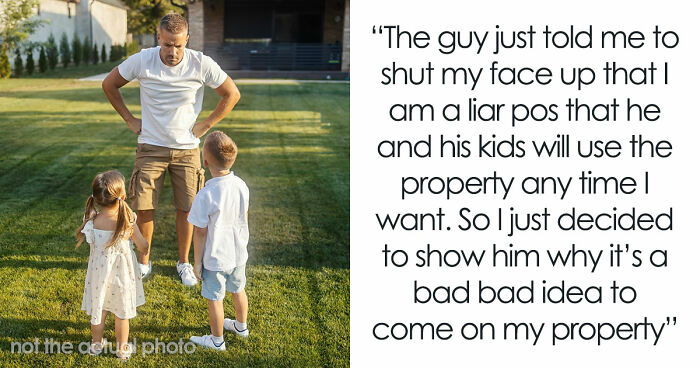 Rude Neighbor Says “If We Can Access It, We Can Use It,” Then Comes Face To Face With Guard Dog