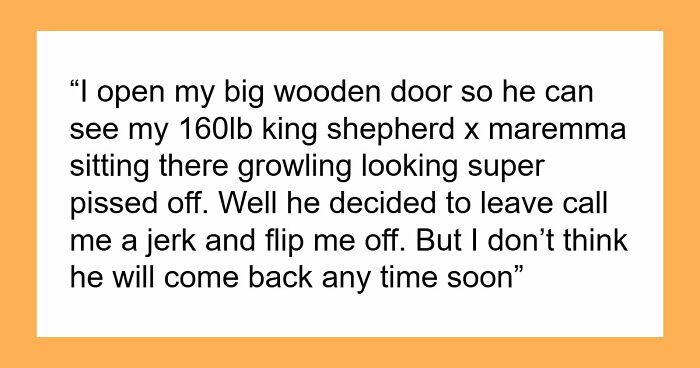 Rude Neighbor Says “If We Can Access It, We Can Use It,” Then Comes Face To Face With Guard Dog