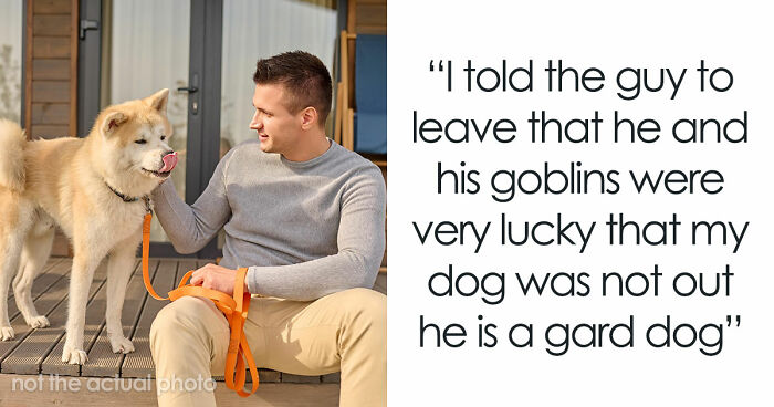 Rude Neighbor Says “If We Can Access It, We Can Use It,” Then Comes Face To Face With Guard Dog