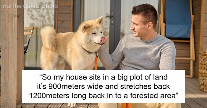 Rude Neighbor Says “If We Can Access It, We Can Use It,” Then Comes Face To Face With Guard Dog