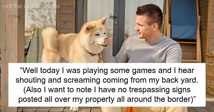 Rude Neighbor Says “If We Can Access It, We Can Use It,” Then Comes Face To Face With Guard Dog