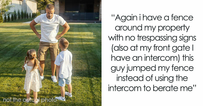 Rude Neighbor Says “If We Can Access It, We Can Use It,” Then Comes Face To Face With Guard Dog