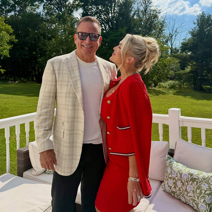 Karoline Leavitt with her husband, capturing the age gap discussion.