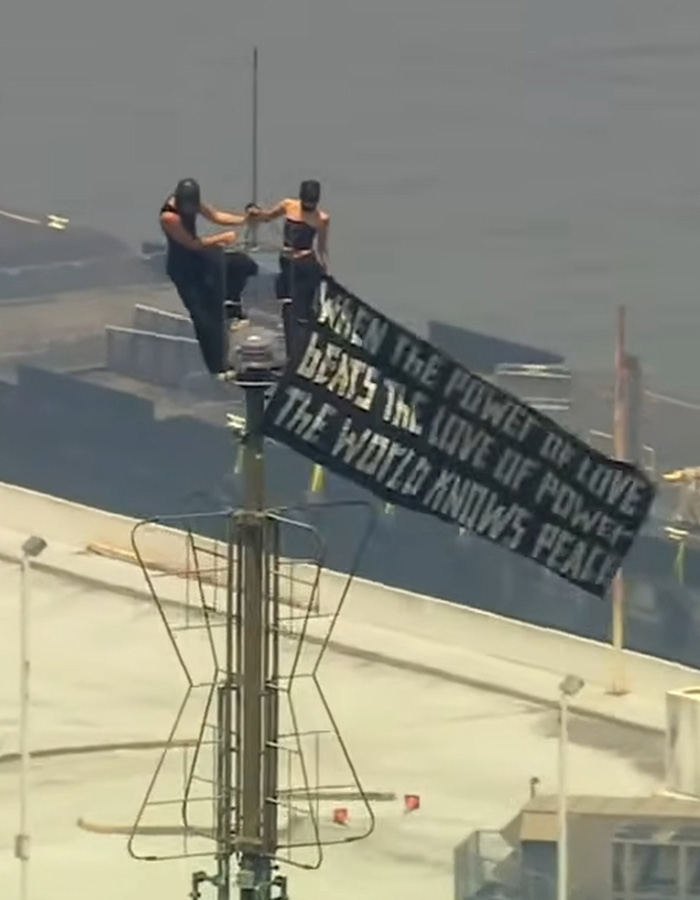 Empire State Building Daredevils Expose Security Lapse After Scaling 1,454-Foot Antenna To Hang "Cringe" Flag