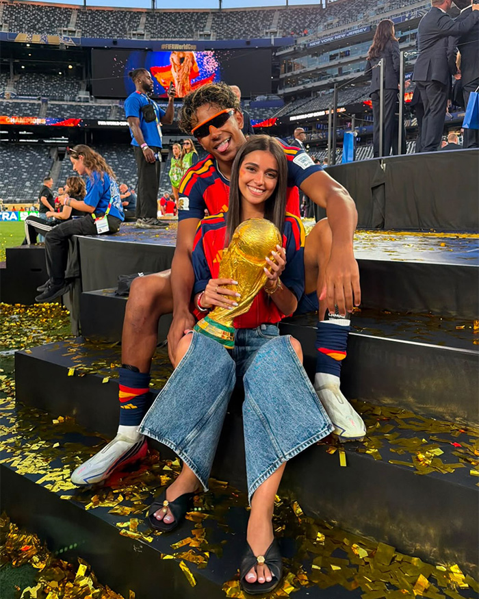 World Cup hero's treatment of girlfriend after final win, enraging female fans. World Cup hero's treatment of girlfriend after final win, enraging female fans.