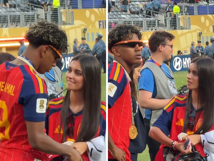 World Cup hero's treatment of girlfriend after final win, enraging female fans. World Cup hero's treatment of girlfriend after final win, enraging female fans.