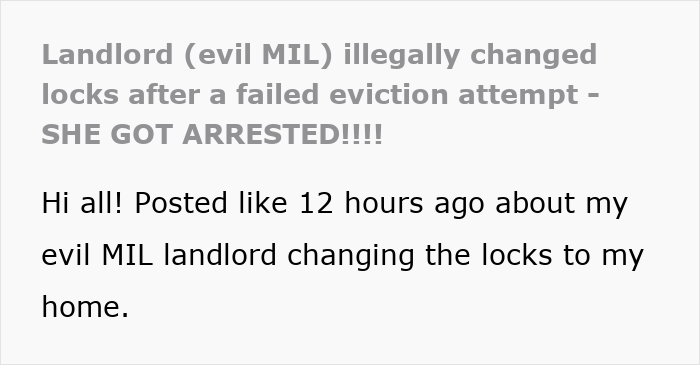 Psycho MIL Hell-Bent On Kicking Out Son's Fam, Arrested After Trying To Steal DIL's $6K Electronics