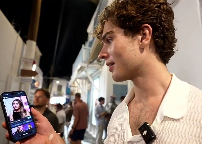 Looksmaxxing influencer Clavicular holds up a phone showing adult star Lily Phillips, sparking chaos. Looksmaxxing influencer Clavicular holds up a phone showing adult star Lily Phillips, sparking chaos.