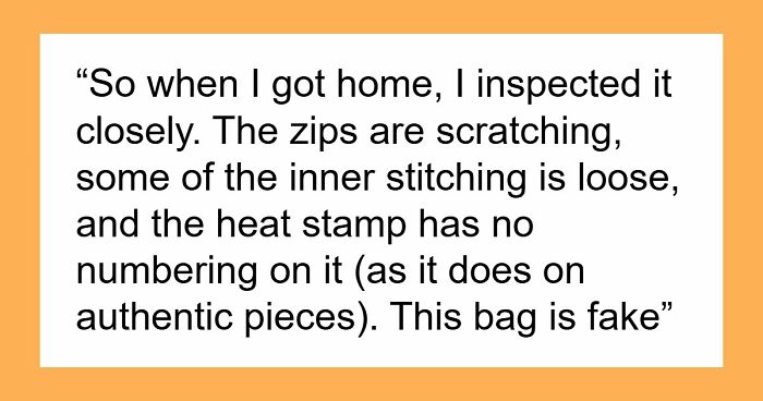 Woman Trusted Best Friend With Sentimental Designer Bag, Ends Up Getting A Fake One Back