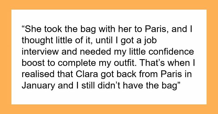 Woman Trusted Best Friend With Sentimental Designer Bag, Ends Up Getting A Fake One Back