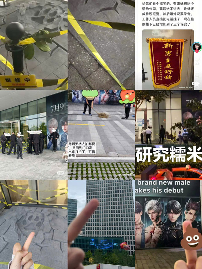 Collage of images showing negative fan reaction to the new love interest in the Chinese RPG Love and Deepspace. Collage of images showing negative fan reaction to the new love interest in the Chinese RPG Love and Deepspace.