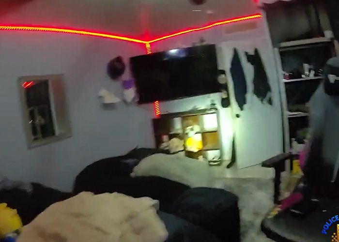 Room lit by red LED strips, a man ended up paralyzed in a doxxing, swatting prank gone wrong. Room lit by red LED strips, a man ended up paralyzed in a doxxing, swatting prank gone wrong.