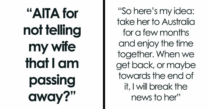 Husband Plans To Spring Huge And Sad News To Wife After A Trip Of A Lifetime