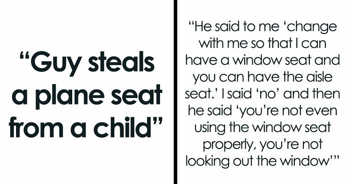 Man Tries To Steal A Child’s Window Seat On A Flight, Refuses To Move Until A Flight Attendant Steps In