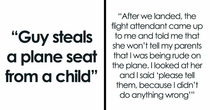 Man Tries To Steal A Child’s Window Seat On A Flight, Refuses To Move Until A Flight Attendant Steps In