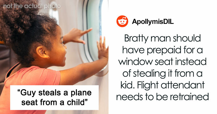 Man Tries To Steal A Child’s Window Seat On A Flight, Refuses To Move Until A Flight Attendant Steps In