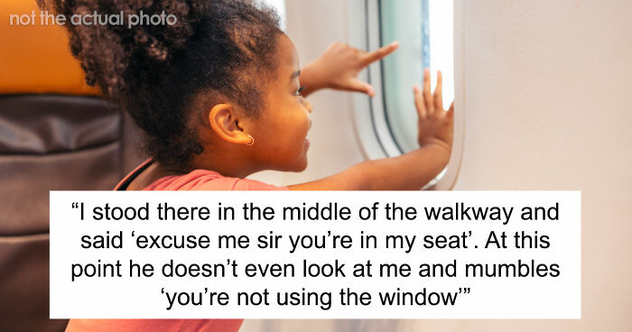 Man Tries To Steal A Child’s Window Seat On A Flight, Refuses To Move Until A Flight Attendant Steps In