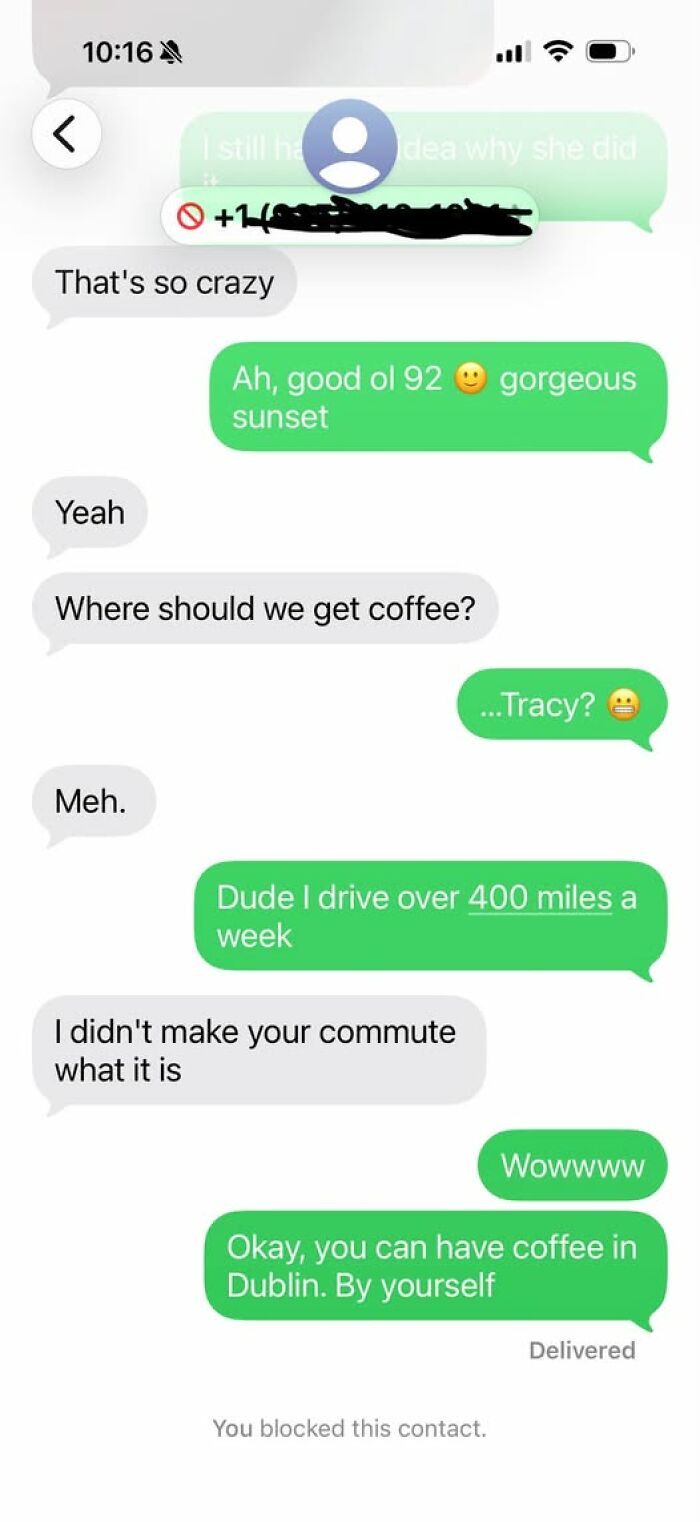 A series of text messages showcasing funny examples of a guy thinking too highly of himself.