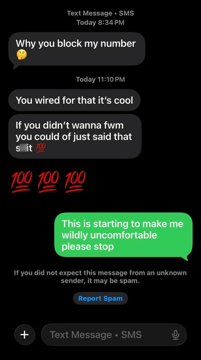 A series of text messages, a funny example of guys thinking too highly of themselves.