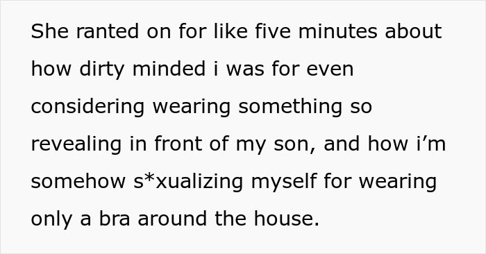 MIL Can&rsquo;t Believe What Her Son&rsquo;s Wife Is Wearing At Home, Especially Around Their 3YO Son