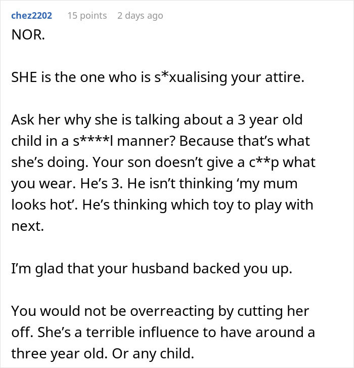 MIL Can&rsquo;t Believe What Her Son&rsquo;s Wife Is Wearing At Home, Especially Around Their 3YO Son