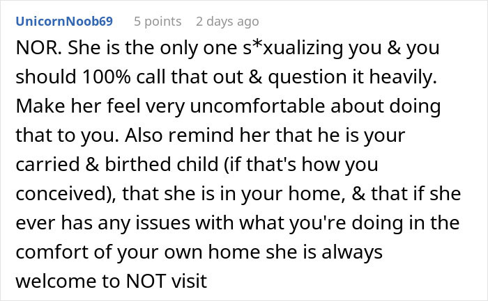 MIL Can&rsquo;t Believe What Her Son&rsquo;s Wife Is Wearing At Home, Especially Around Their 3YO Son