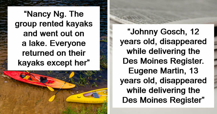 55 Missing Person Cases That Still Terrify People Years Later