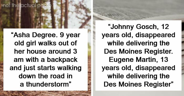 55 Missing Person Cases That Still Terrify People Years Later