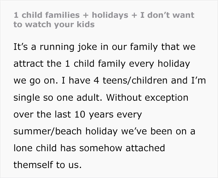Frustrated Mom Can't Stand Random Kids Attaching Themselves To Her Family On Holidays Frustrated Mom Can't Stand Random Kids Attaching Themselves To Her Family On Holidays