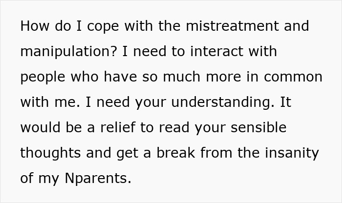 A teen's life is a mess as he refuses to donate his lung to his mom, seeking advice on coping with manipulation. A teen's life is a mess as he refuses to donate his lung to his mom, seeking advice on coping with manipulation.
