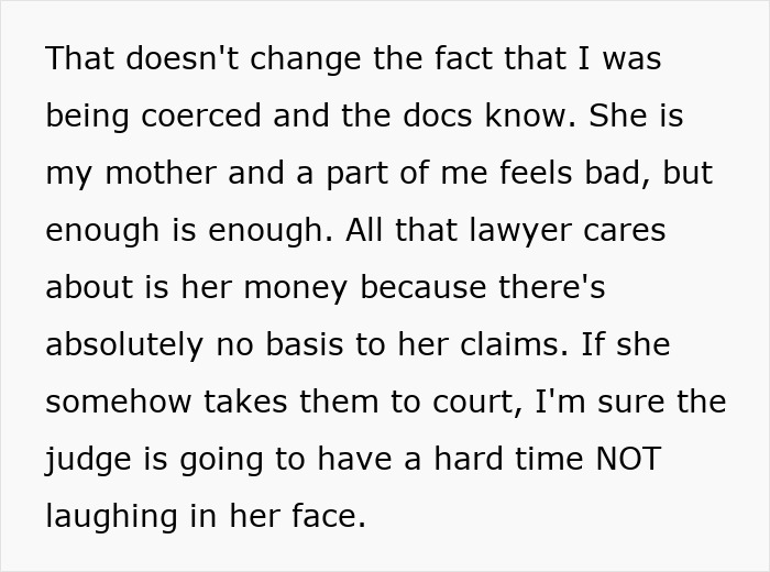 A teen's life is a mess due to being coerced to donate his lung, feeling his mom's claims lack basis. A teen's life is a mess due to being coerced to donate his lung, feeling his mom's claims lack basis.