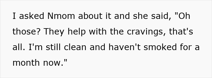Text update describing the mom's continued nicotine use, despite the son's refusal to donate a lung. Text update describing the mom's continued nicotine use, despite the son's refusal to donate a lung.