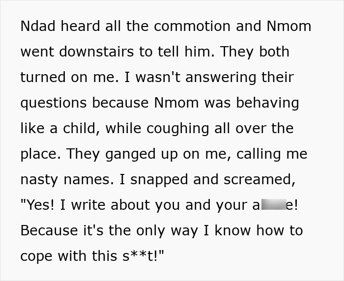 Text describing a teen's life is a mess after refusing to donate lung to his mom, screaming at his parents for ganging up on him. Text describing a teen's life is a mess after refusing to donate lung to his mom, screaming at his parents for ganging up on him.