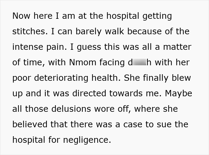 Teen's life is a mess after refusing to donate lung to mom, receiving stitches at the hospital in pain. Teen's life is a mess after refusing to donate lung to mom, receiving stitches at the hospital in pain.