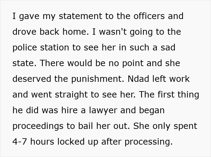The teen's mom is bailed out quickly after her outburst, causing more problems in his life. The teen's mom is bailed out quickly after her outburst, causing more problems in his life.
