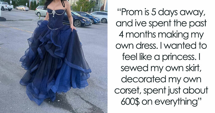 Talented Seamstress Spends 4 Months And $600 On Prom Dress, Insecure Mom Insults How It Looks On Her