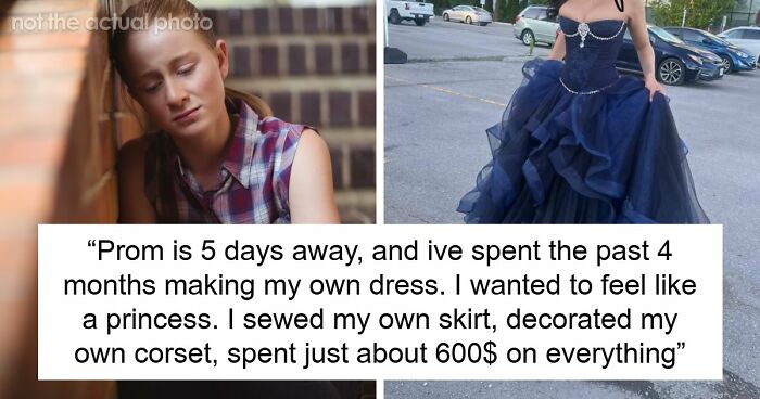 Talented Seamstress Spends 4 Months And $600 On Prom Dress, Insecure Mom Insults How It Looks On Her