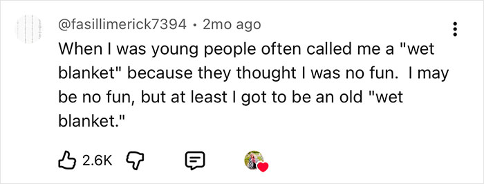 Mortician reveals life lessons from bodies: a comment about being an old wet blanket.