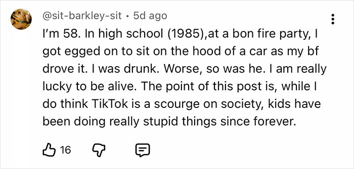 Mortician reveals things she never wants to do in life: a comment on doing stupid things, referencing high school.