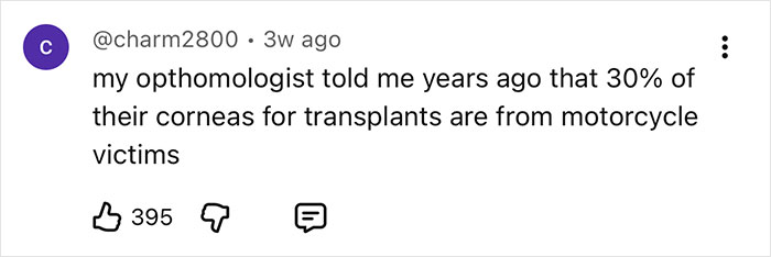 Mortician reveals things she never wants to do in life: a comment on motorcycle victims and cornea transplants.