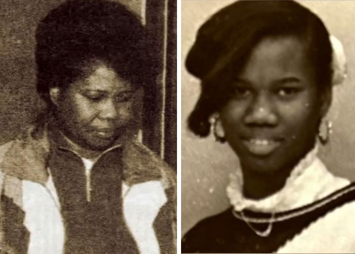 Dual portrait of the slain track star, Shlie Turner, on the right, and her mother, Vivian King, on the left, whose bizarre remark exposed the truth. Dual portrait of the slain track star, Shlie Turner, on the right, and her mother, Vivian King, on the left, whose bizarre remark exposed the truth.