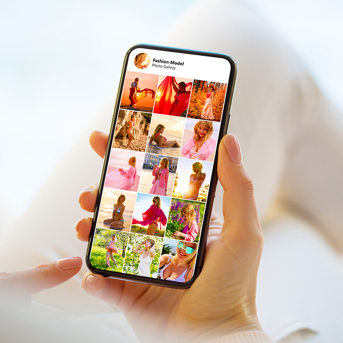 A person scrolling through social media, seeing celebrities promote surgery. This depicts the influence of celebrity endorsements. A person scrolling through social media, seeing celebrities promote surgery. This depicts the influence of celebrity endorsements.