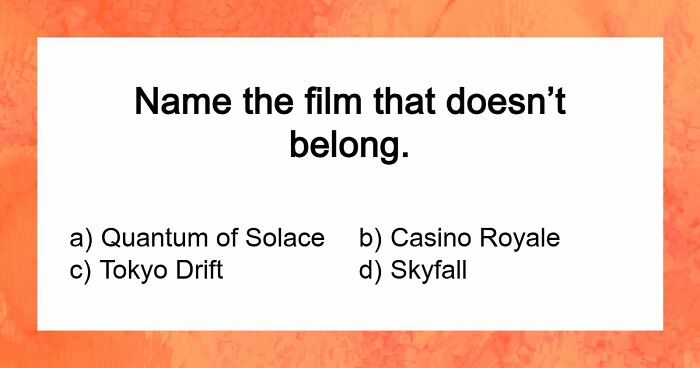 “Can You Find The Odd One Out?”: Guess Which Title Doesn’t Belong In 21 Movie Franchises